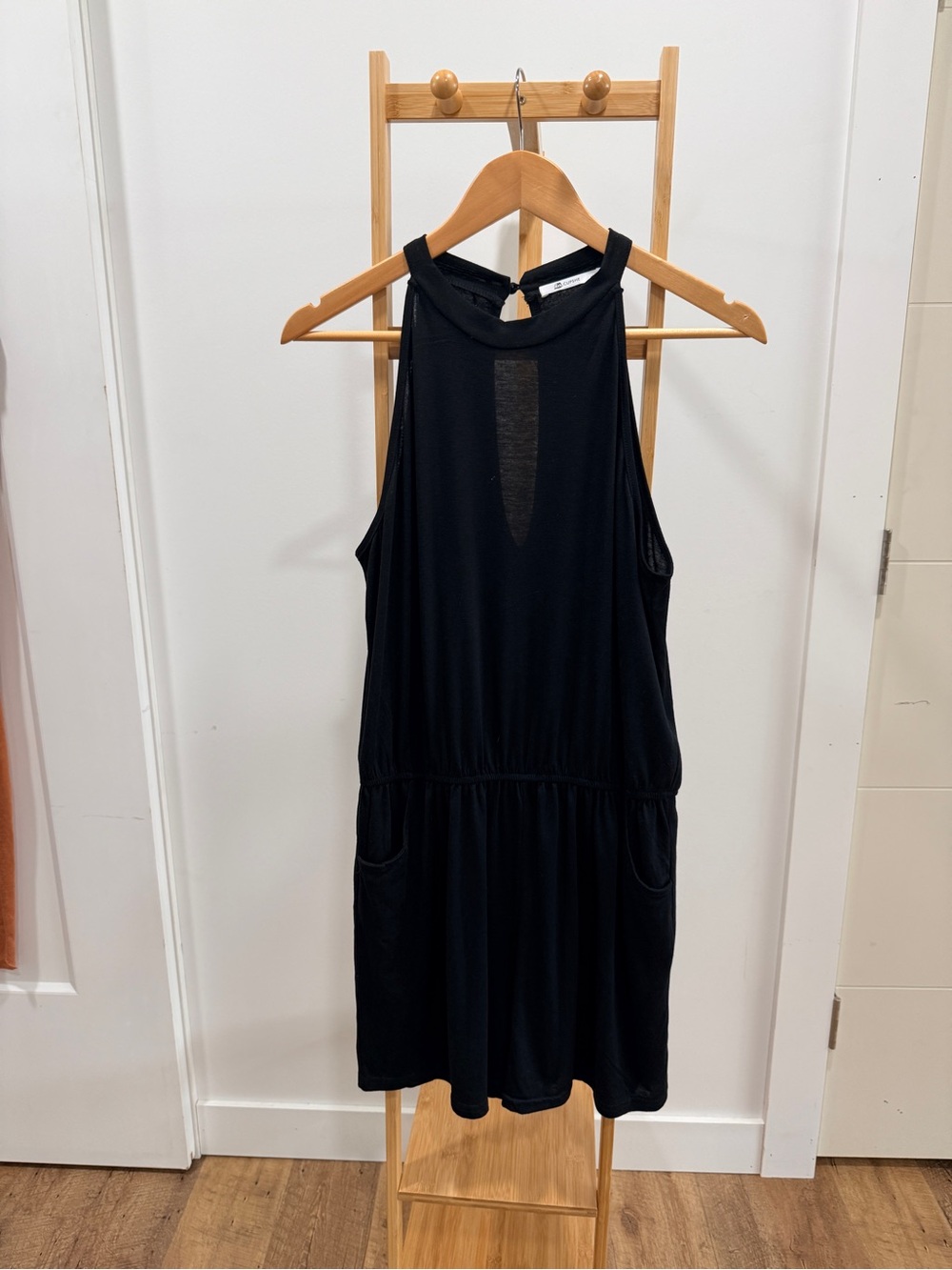 Cupshe Black Sleeveless Shorts Romper